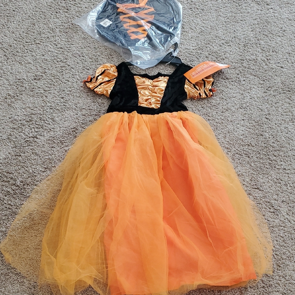 🆕️GIRLS WITCH HALLOWEEN COSTUME 🧡🖤 - Picture 1 of 8